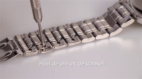 schakel uit michael kors horloge halen|horlogeband inkorten schakel.